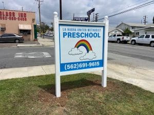 School Signs & Graphics custom designed monument signs for churches in orange county ca 300x225